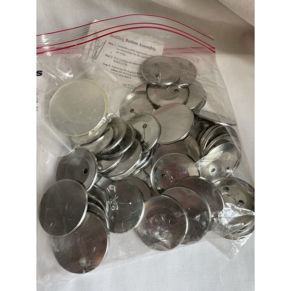 Button Maker Kit with Gray Press and Assorted Color Shells - Picture 4 of 5